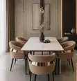 Modern 6-Seater Luxury Dining Set - Farin Marble Table - 2