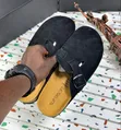 Brand New Birkenstock Suede Slides Frank - 1
