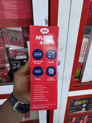 New Itel Muzik 450 Feature Phone - Blue