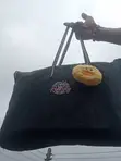 Handmade Quilted Laptop Tote Bag da Ramin kwalba - Baki - 1