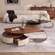 Modern Leaf-Shaped Coffee Table da Aljihun Ajiya - 2