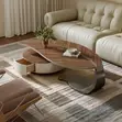 Modern Leaf-Shaped Coffee Table da Aljihun Ajiya - 3