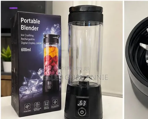 10-Blade Rechargeable Portable Blender 600ml - USB - 1