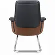 Premium Executive Visitor Chair - Black Leather - 2