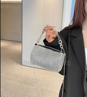 Crystal Fancy Bag - Silver