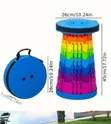 Collapsible Rainbow Telescopic Stool - 3