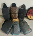 Gucci Medium Black Genuine Leather Luggage & Travel Bag - 1