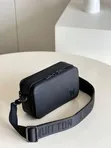 Gucci Medium Black Genuine Leather Luggage & Travel Bag - 3