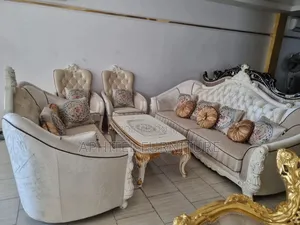 Royal Sofa 555 - 8 Seater with Center Table & Stools