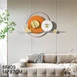 Modern Deer Art Wall Clock with Gold Pointer - 3