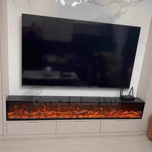Electric Fireplace Insert for TV Console Mount (Multi-Color, Remote)