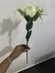 5 Bridesmaids Single Rose Bouquets (Artificial) - 1