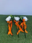 5 Bridesmaids Single Rose Bouquets (Artificial) - 5