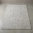 Turkish Dexim Retro Pattern Gold and Beige Center Rug - 2