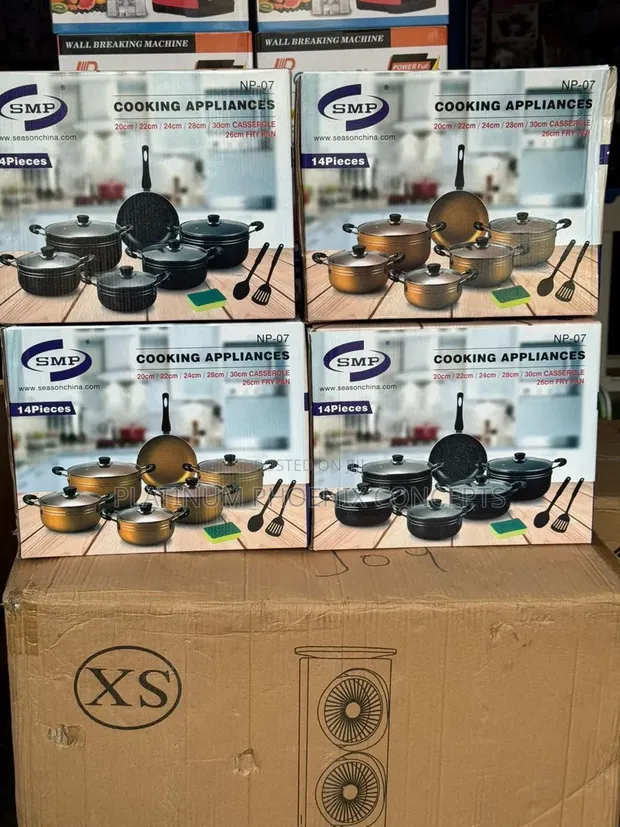 14-Piece Non-Stick Pot Set tare da Frying Pan - 1
