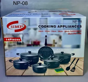 14-Piece Non-Stick Pot Set tare da Frying Pan