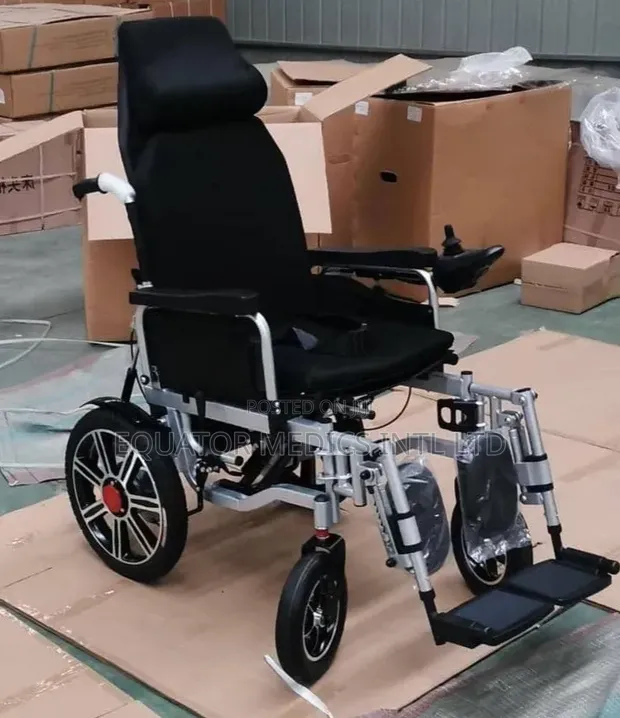 High-Back Reclining Electric Power Wheelchair - 1