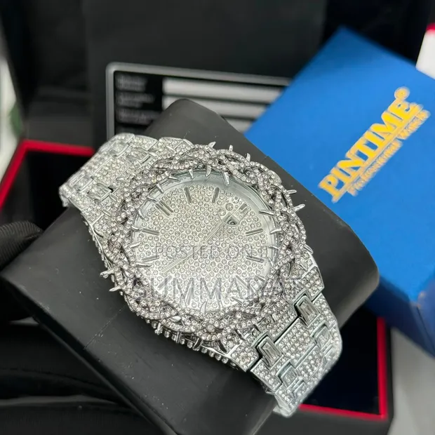 Iced-Out Royal Oak Style Watch - 1