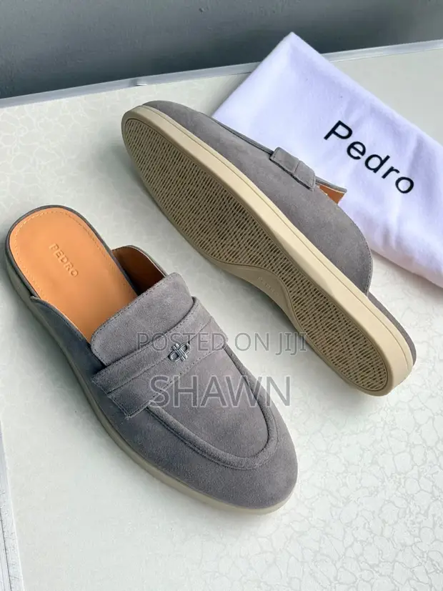 Pedro Luxury Mules - Ash - 1