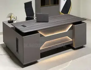 Luxury Executive Office Desk 1.6m with LED Lighting