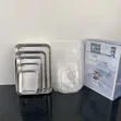 Saitin Kwantunan Ajiye Abinci 5-in-1 na Bakin Karfe - 4