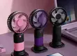 Mini Breeze USB Rechargeable Fan (Pink, Purple, Black) - 2