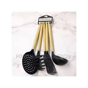 5-Piece Non-Stick Silicone Cooking Spoon Set
