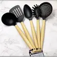 5-Piece Non-Stick Silicone Cooking Spoon Set - 2