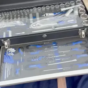 108pc CR-V Steel Mechanic Tool Set with Metal Box