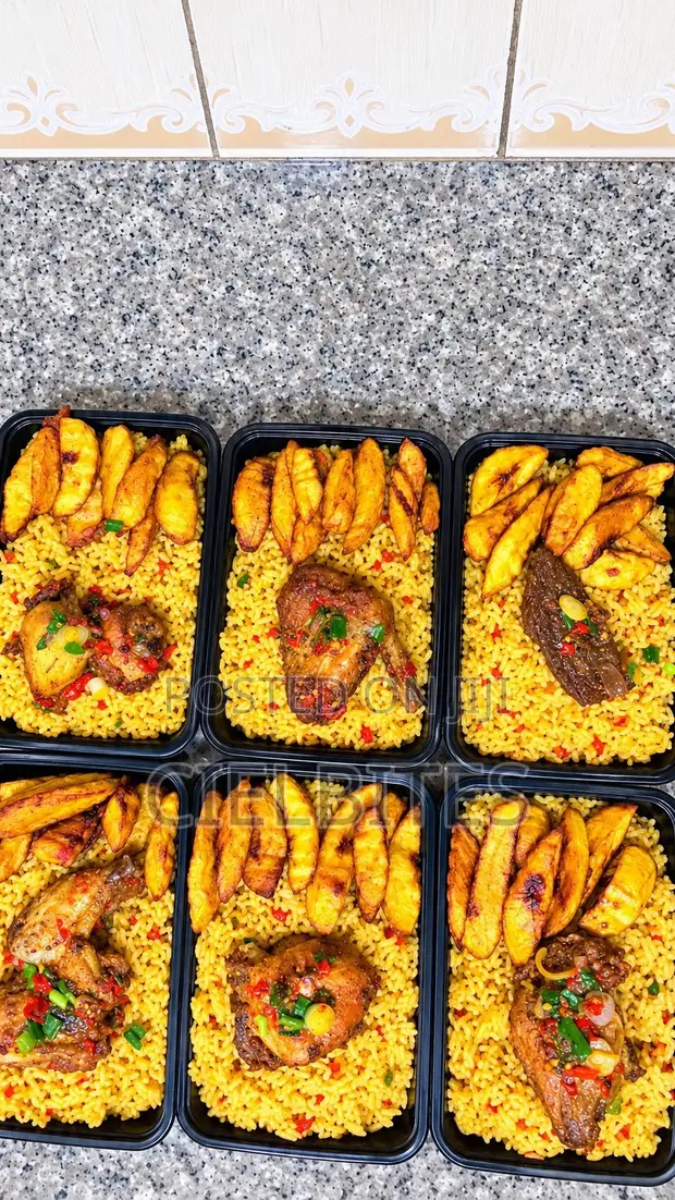 Party Jollof with Peppered Chicken & Plantain - 1