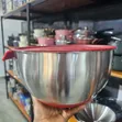 Stainless Steel Mixing Bowl with Lid & Non-Slip Base - 28cm/30cm - 4
