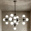 Modern Glass Ball Chandelier for Staircase/Living Room - 4