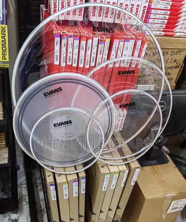 Evans Hydraulic Glass Drum Head/Velum - 1