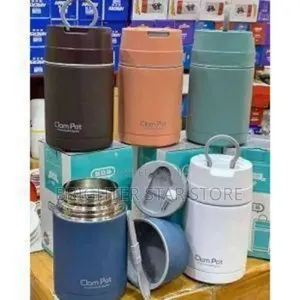 1000ml Clam Pot Food Flask - Blue