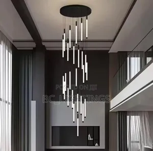 Modern Long Staircase Pendant Light Chandelier