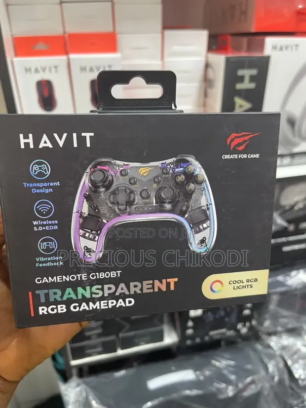 HAVIT Transparent RGB Game Pad - 1