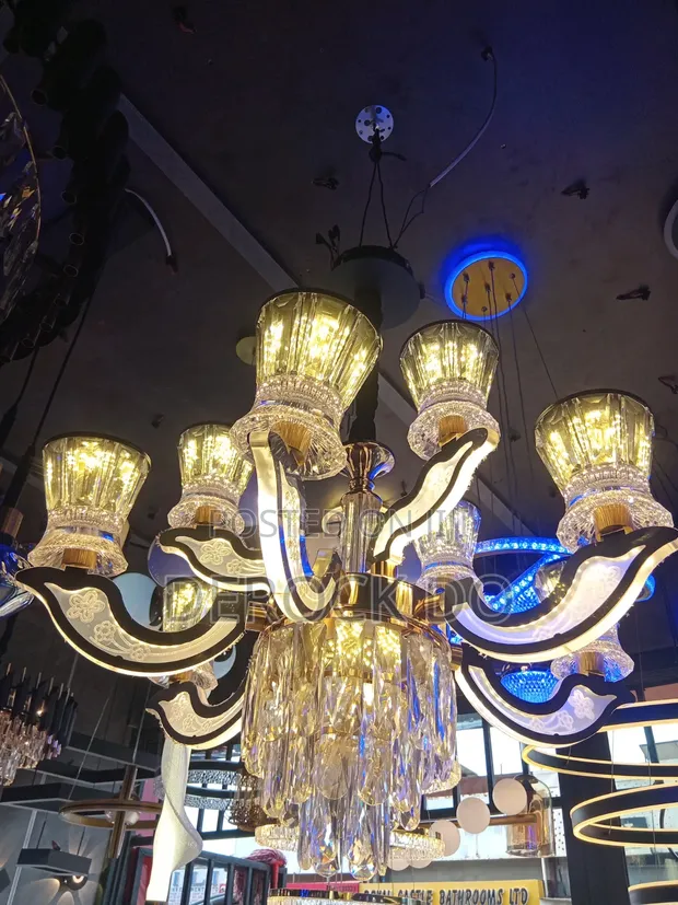 Chandeli mai Hasken LED da Crystal na zamani - 1