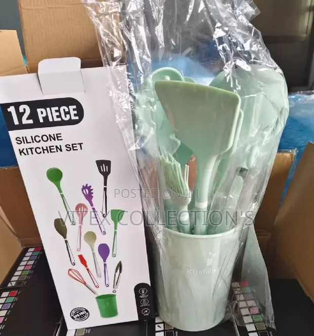 12-Piece Pure Silicone Kitchenware Set - 1