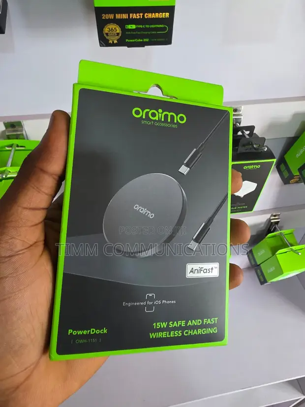 Oraimo PowerDock 15W Magnetic Wireless Fast Charging Pad OWH-1151 - 1
