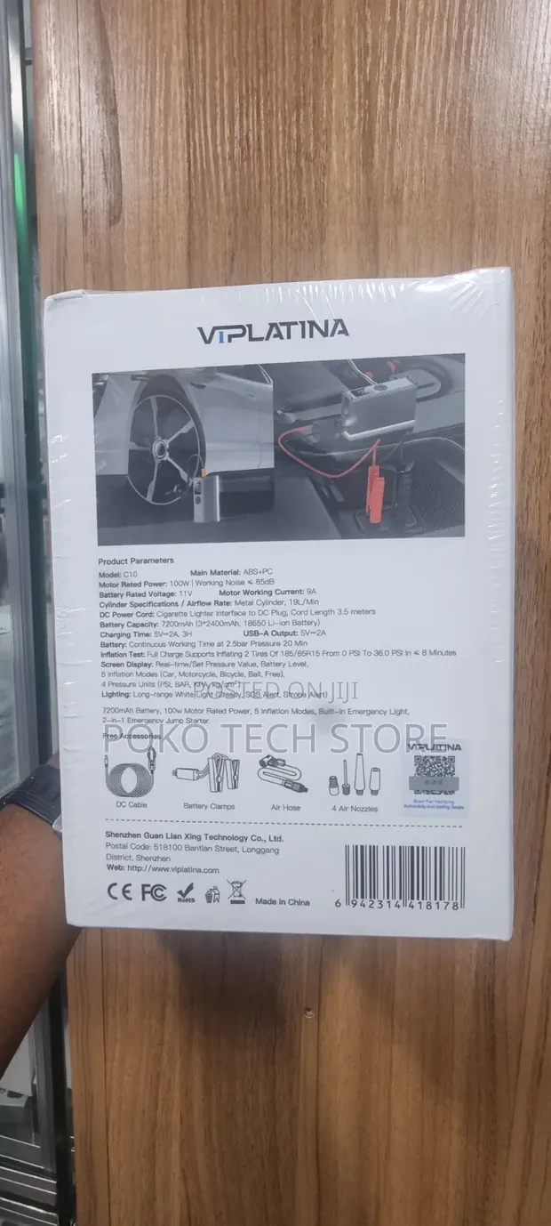 Viplatina C10 5-in-1 Jump Starter & Tire Inflator - 1