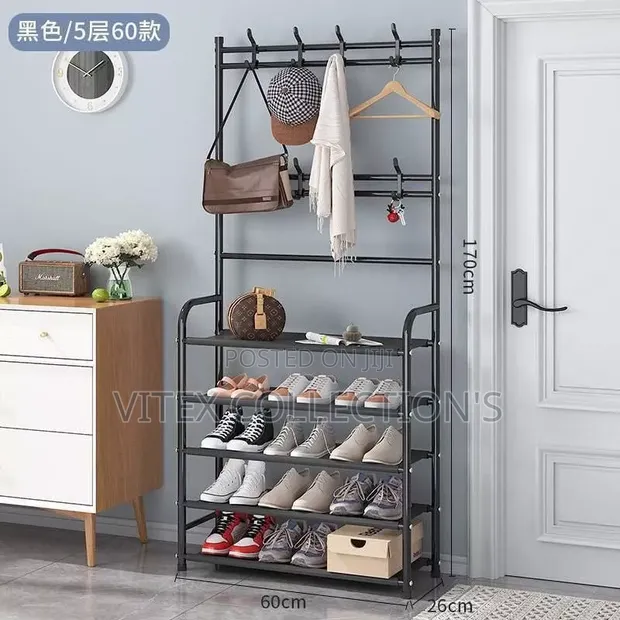 5 Tier Multifunctional Shoe and Hat Rack - 1