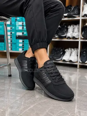 Classic Adidas Men's Black & White Sneakers