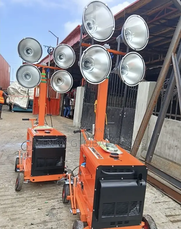 7kVA Mobile Diesel Tower Light Generator - 1