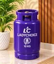 10kg Ladychoice Gas Cylinder - Purple - 1