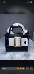 Classic Black Buckle Top-Handle Handbag - 2