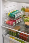 Rolling Acrylic Can Organizer for Fridge - 1