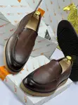Premium Men's Black Leather Slip-On Loafers - Sabon Kayayyakin - 2