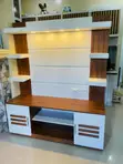 Modern TV Stand tare da Shelves - 32" zuwa 75" TVs - 2