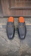 Bakin Ledar Mules Mai Gyara - Mazan Girma 40-46 - 4