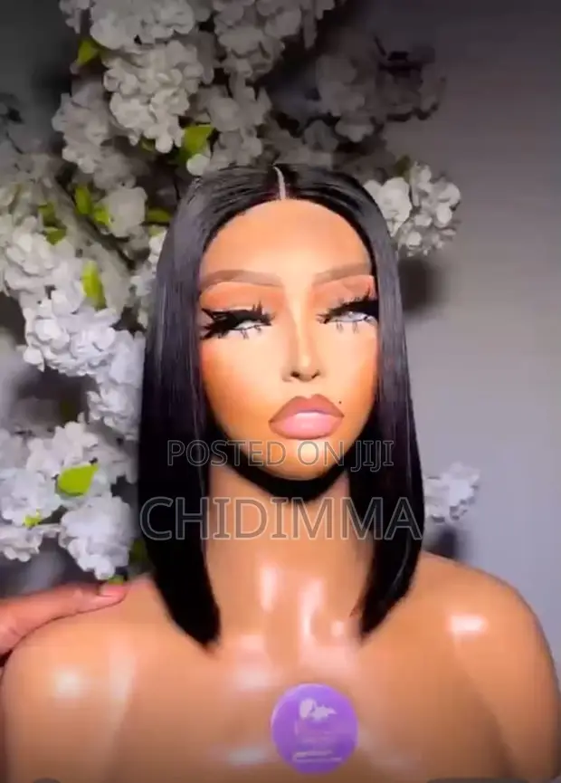 Luxury Bone Straight Bob Wig - 100% Gashin Mutum - 1